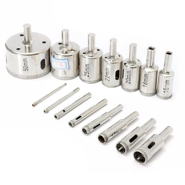 

15pcs 3-50mm drill bit hole saw cutter tool glass marble ceramic professional bits