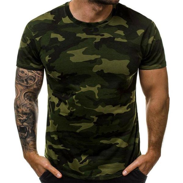 

men's t-shirts camouflage t-shirt for male casual round neck count show high-quality tight sports, White;black