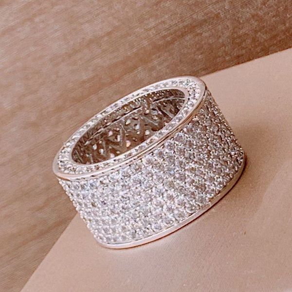 

designer reflection legers vintage popular diamants rings with side stones wholesaler jewelry customization retro advanced 18k gold plated e, Silver