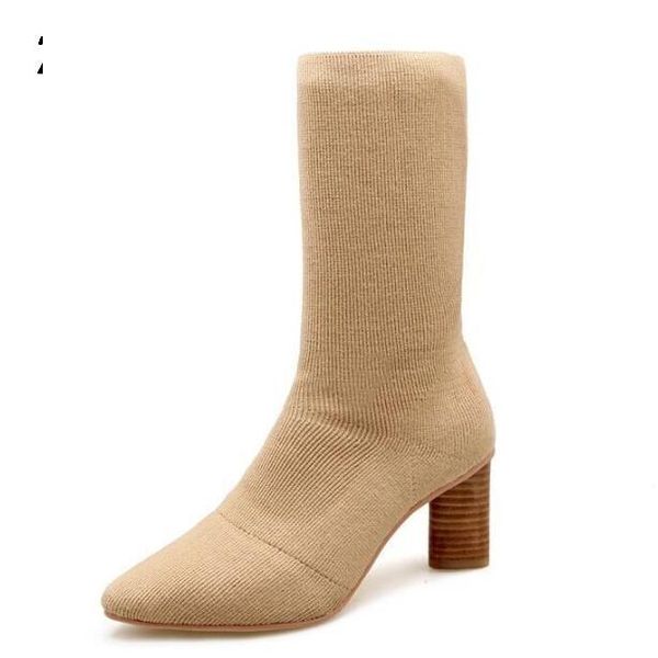 

boots shoes woman laides plus size 22-62 girls elegant fashion women pumps pointed toe winter high heels ankle party g61166, Black