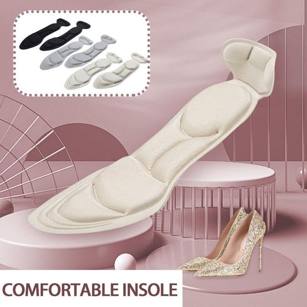 

carpets 4d memory foam insoles flat foot feet care sole shoe orthopedic pads sport sponge arch support men women