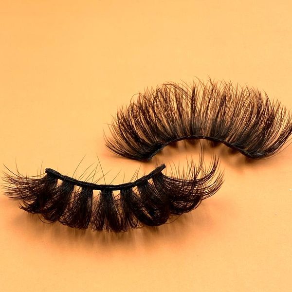 

false eyelashes 3 pairs 25mm mink lashes fluffy dramatic long 3d fake wholesale