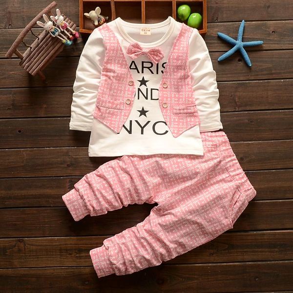 

clothing sets spring autumn toddler born baby girl clothes formal gentleman 2pcs set outfits for children kids casual costume, White