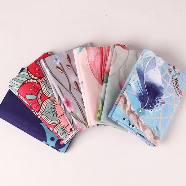 

printed yoga mat towel padded non-slip blanket sweat-absorbent mats