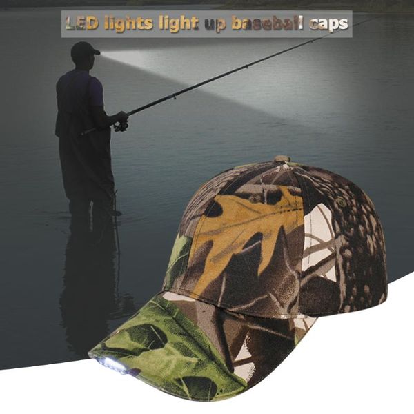 

outdoor hats fishing bug mesh head net face protector led light up baseball cap cycling camping holiday hat for men women, Black;white