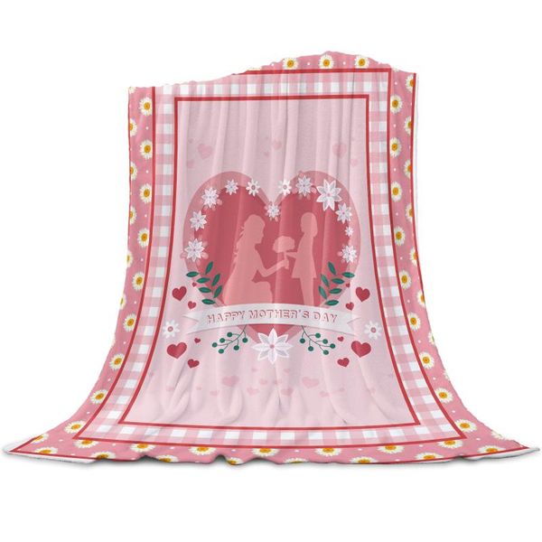 

blankets comfortable sofa blanket mother's day flower pink boy girl baby soft bed decoration home travel flannel