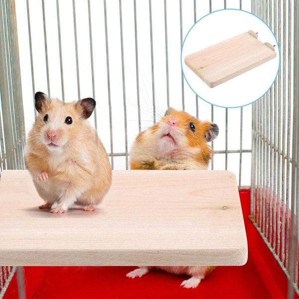 

small animal supplies wood stand hamster platform pet parrot rack toy station board branch perch for bird grinding clean cage accessorie