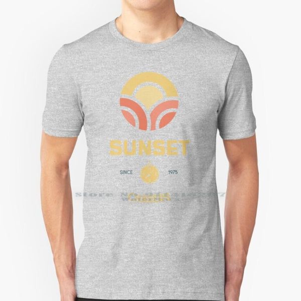 

trendy leisure men's t-shirts sunset followers pretty artistic tees shirt sunrise sundown dawn attractive short sleeve, White;black