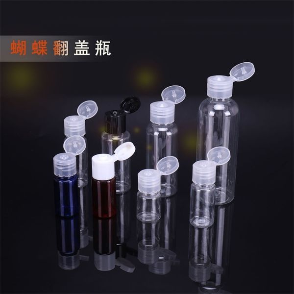 

factory cap, 10ml 20ml latex 30ml flip butterfly extrusion pet plastic bottle, cosmetic bottle.