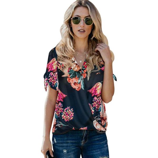 

women's blouses & shirts v-neck head shirt for women short-sleeved casual vintage loose pleated blouse femme straight streetwear 2021, White
