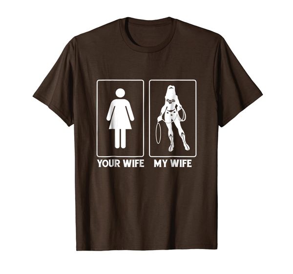 

men's your wife my wife t-shirt, super hero shirt, White;black