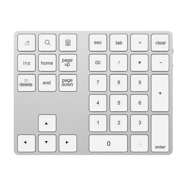

keyboards numeric keypad 2-in-1 bt keyboard usb-c 3.1 hub features 34-key wireless with two extended usb3.0 interfaces