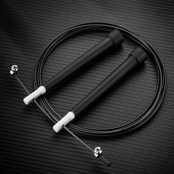 

jump ropes jr009 plastic handle steel rope skip 2.5mm diameter x 3m speed fitness basic