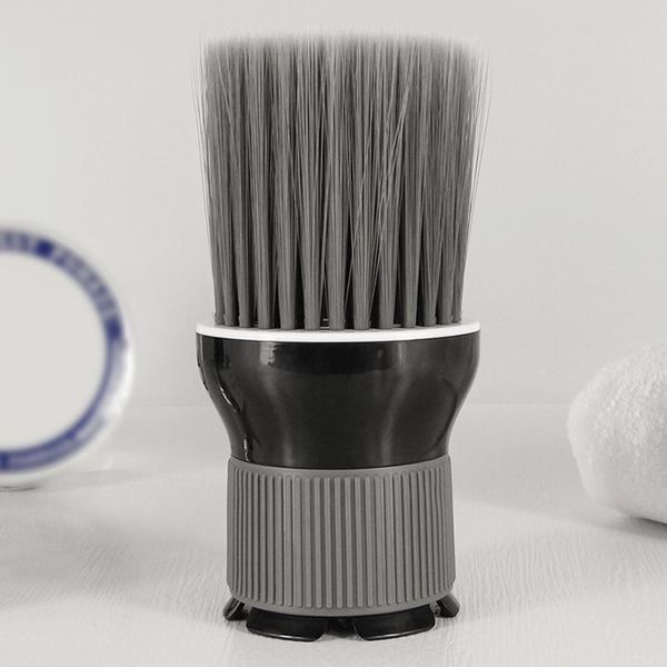 

hair brushes barbers neck face duster brush cleaning soft nylon bristles salon haircutting hairdressing tool hjl2021, Silver