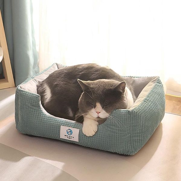 

super soft pet bed kennel washable sofa dog foldable house for cat puppy sleeping warm mat kitten accessories winter beds & furniture