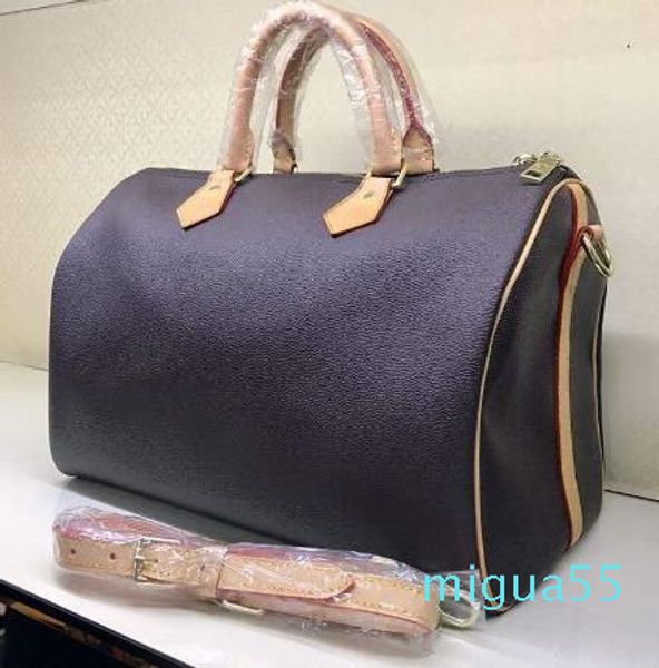 

fashion brand lady real oxidizing leather speeds 25cm 30cm 35cm handbag with shoulder strap purse tote bag