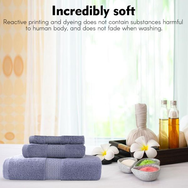 

towel pure cotton towels 3 pcs luxury bath sets soft and absorbent bathroom tools perfect for el shower daily