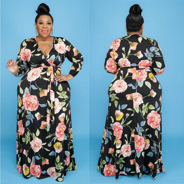 

ethnic clothing african print dresses for women 2021 fashion long sleeve evening party gown plus size robe africaine femme kaftan maxi dress, Red