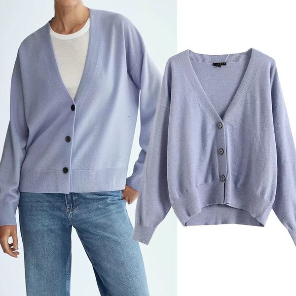 

women's sweaters za autumn female nightgown fashion long single-breasted loosed sleeve cleavage in vintage v cardigan outerwear s kouz, White;black