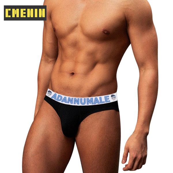 

underpants men's panties fashion comfortable mens underwear briefs striped innerwear cotton bikini gay gift, Black;white