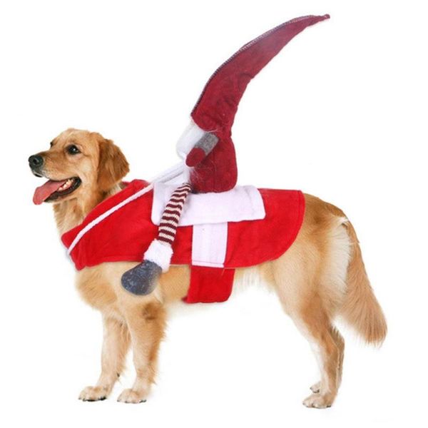 

dog apparel christmas clothes soft pumpkin puppy four feet