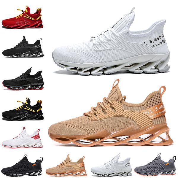

non-brand men women running shoes blade slip on triple black white all red gray orange terracotta warriors mens trainers outdoor sports snea