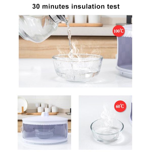 

kitchen storage & organization transparent stackable insulation cover dustproof portable for home accessories