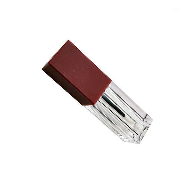 

storage bottles & jars 5 ml gold bottle lip glaze empty shell transparent square matte gloss tube