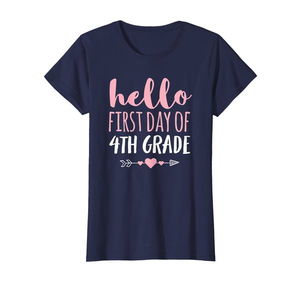 

Hello First Day Of 4th Grade T Shirt Teacher Student Arrow, Mainly pictures