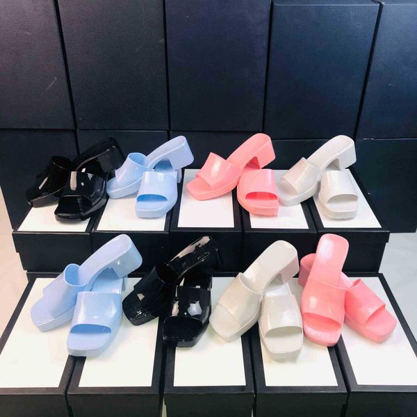 

2021 spring and summer women pointed heel slippers fashion size 35-41 comfortable dust bag zlh, Black