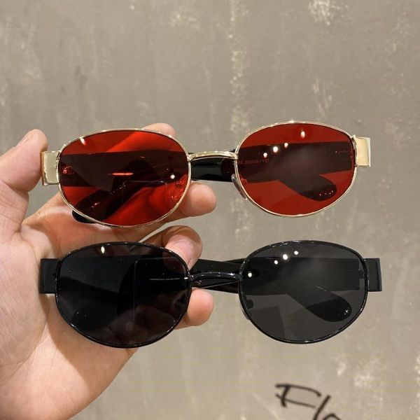 

sunglasses fashion oval for women luxury 2021 men brand designer eyewear shades ladies alloy sun glasses uv400 eyeglasses, White;black