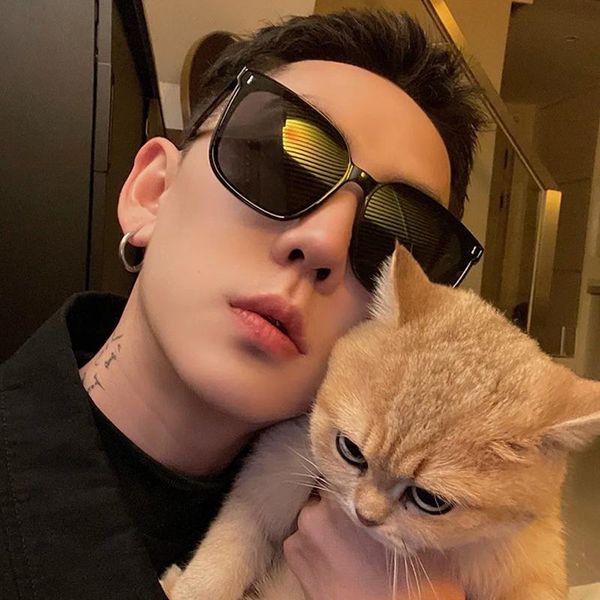 

sunglasses designer women 2021 retro square glasses women/men luxury, White;black
