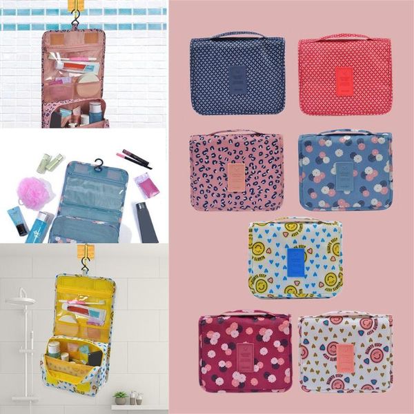 

nylon waterproof storage bag various specifications optional multi-lattice cosmetics organizer hanging practical wash bags