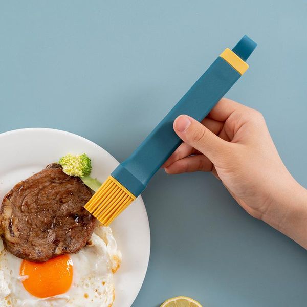 

tools & accessories silicone oil brush, picnic barbecue, portable barbecue household kitchen, hangable multi-function baking gadget