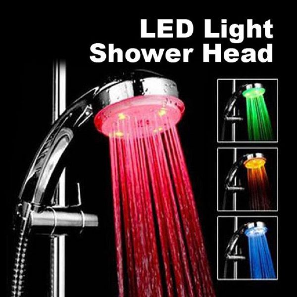 

round shape led shower head light changeable faucet no batteries required water tap for bathroom sets