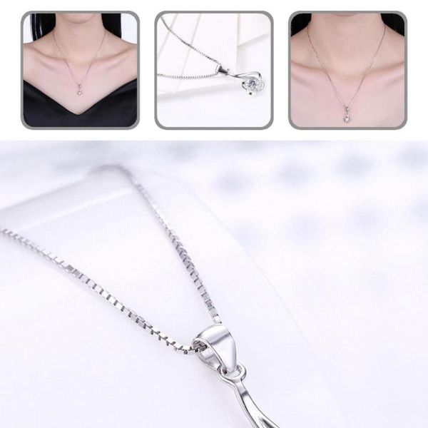 

pendant necklaces compact stylish flower clavicle necklace female jewelry simple for gifts, Silver