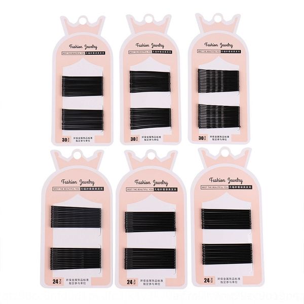 

3Js version does clips not drop paint metal clipkorean banger suitgirl's black basic barrettes accessories hairpin2 yuan shop hair accessor, Golden;silver