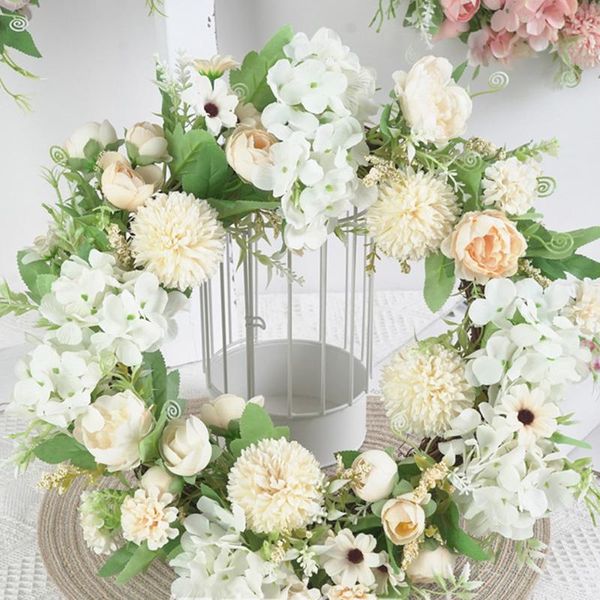 

decorative flowers & wreaths simulation garland artificial door wedding decoration party restaurant dorm wreath multifunctional