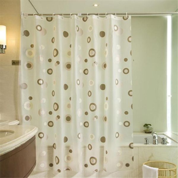 

coffee circle bathroom shower curtain waterproof mildew thickening bath intermittent peva green curtains