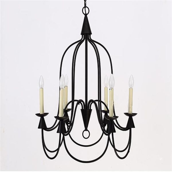 

pendant lamps american country simple candle foyer lamp loft style dining room decoration cafe ac90-265v metal