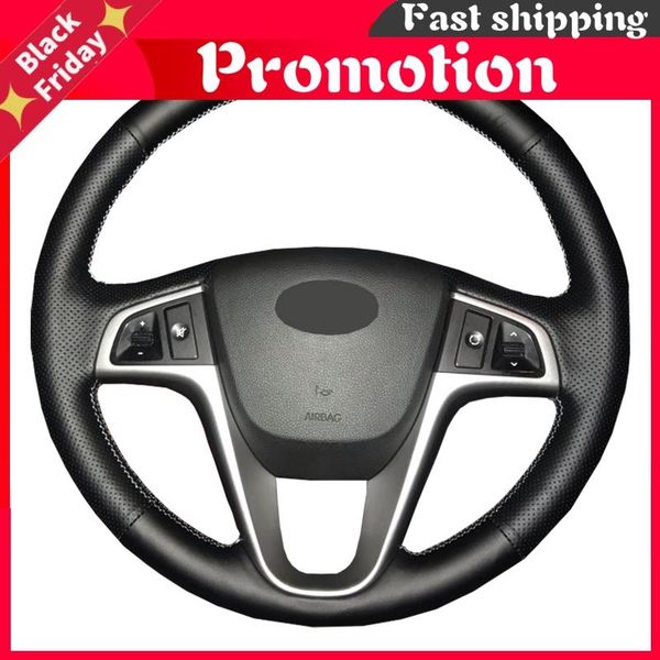 

steering wheel covers artificial leather car cover for solaris verna i20 2008-2012 accent/custom made dedicated steering-wheel