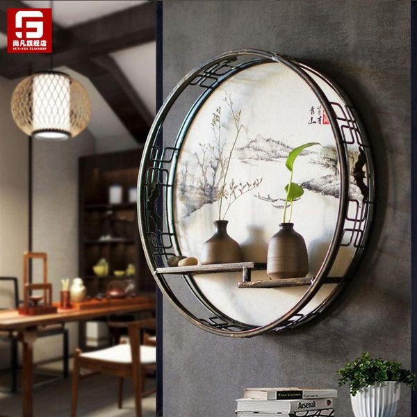 

decorative objects & figurines traditional chinese zen wall hanging decor indoor living room porch me decoration restaurant wrought iron