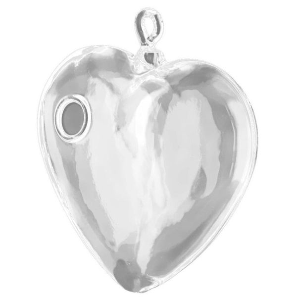 

vases heart shape hanging glass bauble plant flower vase decoration (clear)