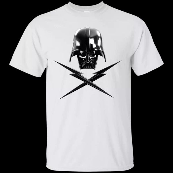 

Jolly Roger, Vader, Helmet, Insignia, Skull, crossbones, T-shirt, White;black
