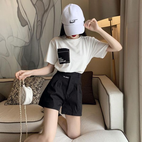 

summer small fragrance style hepburn familiar french retro tall shorts two-piece suit woman women's tracksuits, Gray
