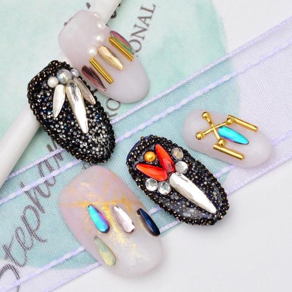 

nail art accessories horse eye drop rhinestone flat transparent bare diamond symphony shiny diamo m1c2 decorations, Silver;gold