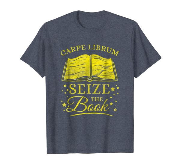 

Carpe Librum Seize Book Librarian Read Reads Literacy Shirt, Mainly pictures