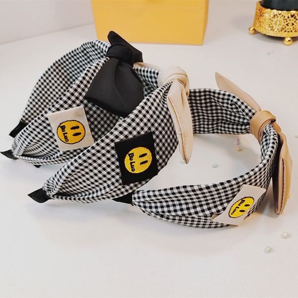 

of new cloth hair hoop wide side smiling face washing out hairpin versatile sweet headband decoration fashion sale, Silver
