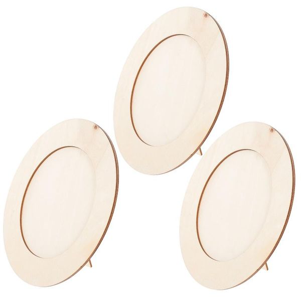 

frames 3 pcs po frame wooden oval shape picture kids educational
