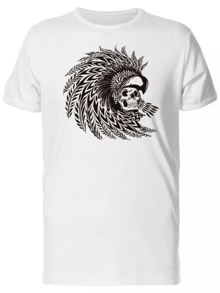 

Skull Aztec Warrior Men's Tee -Image by Shutterstock, White;black